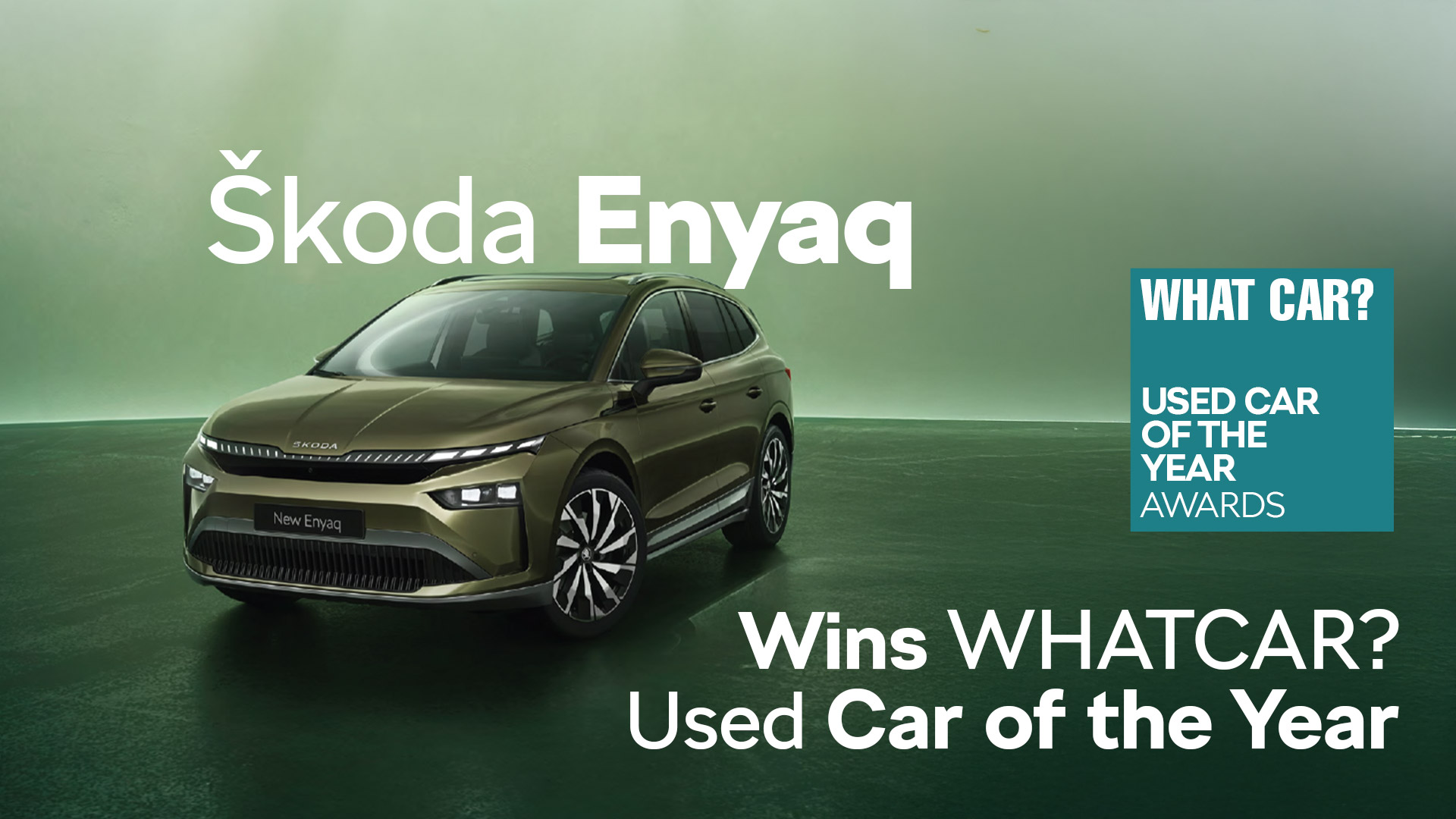 The Skoda Enyaq has won WHATCAR? Used car of the Year. 