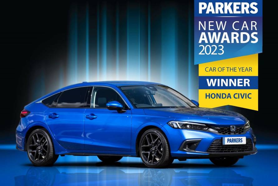 ALL-NEW CIVIC e:HEV AWARDED CAR OF THE YEAR 2023 BY PARKERS