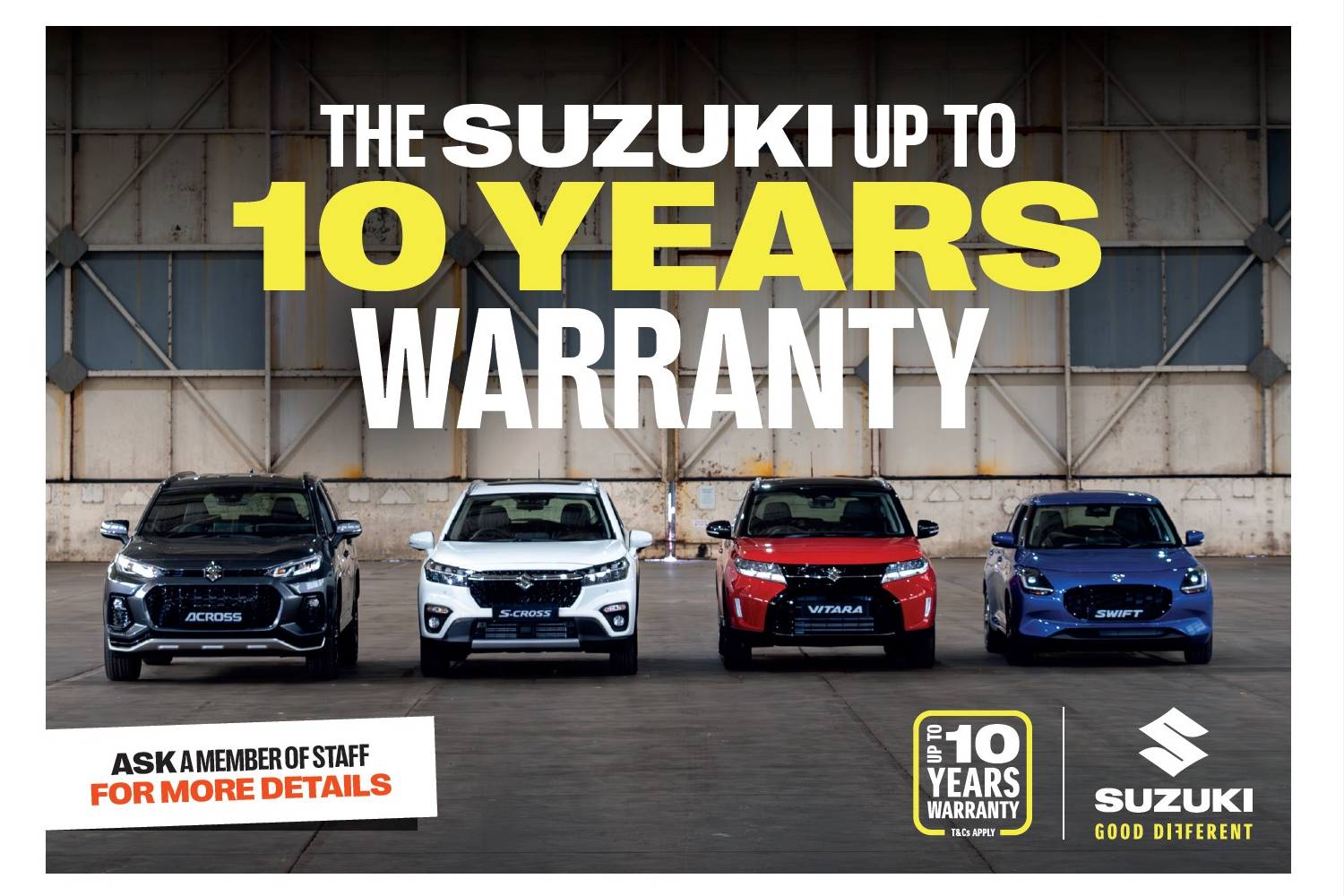 Suzuki launches 10 year Service Activated Warranty and industry leading 10 year battery warranty for e Vitara
