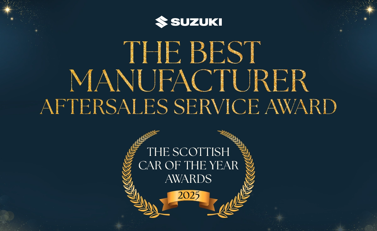 Suzuki Recognised for Outstanding Aftersales Service at Scottish Car of the Year Awards