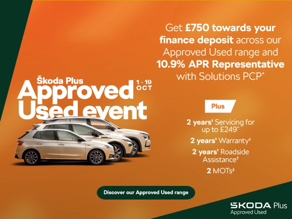 Skoda Approved Used Banner - 750-9.9