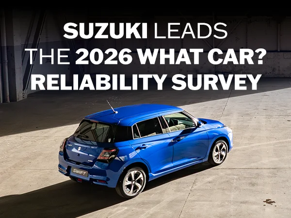 Suzuki leads the 2026 What Car? News banner