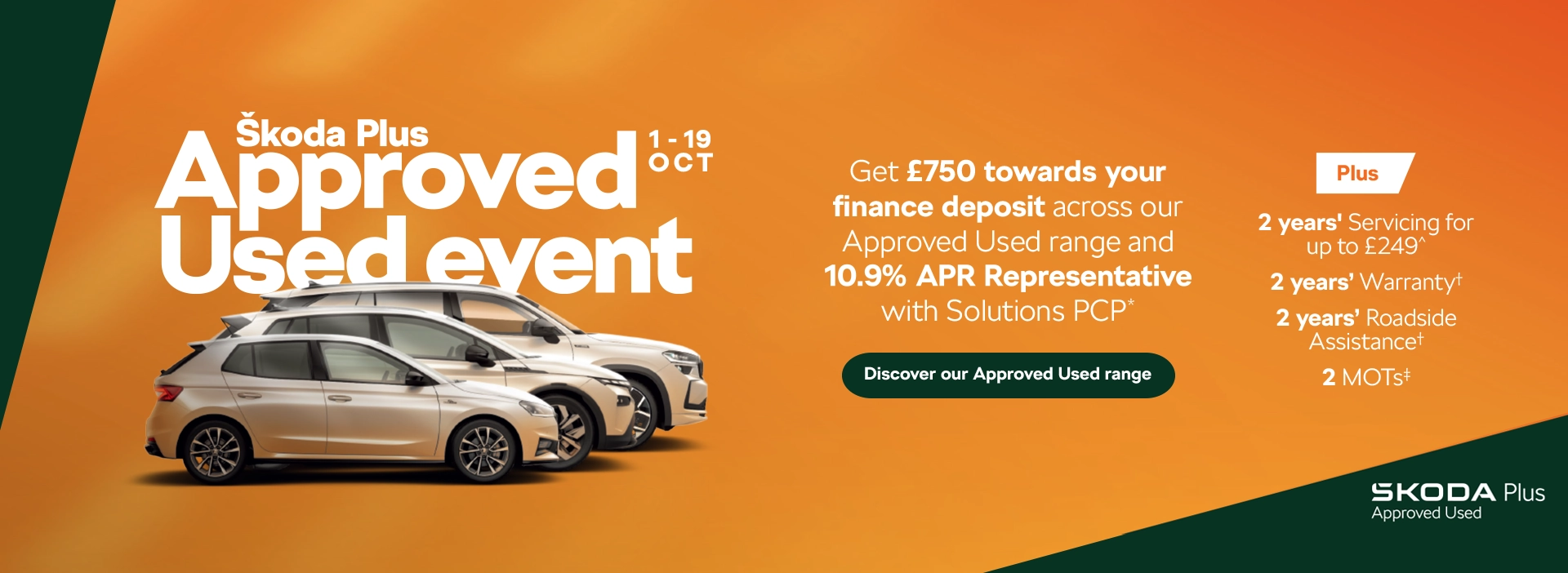 Skoda Approved Used Banner - 750-9.9
