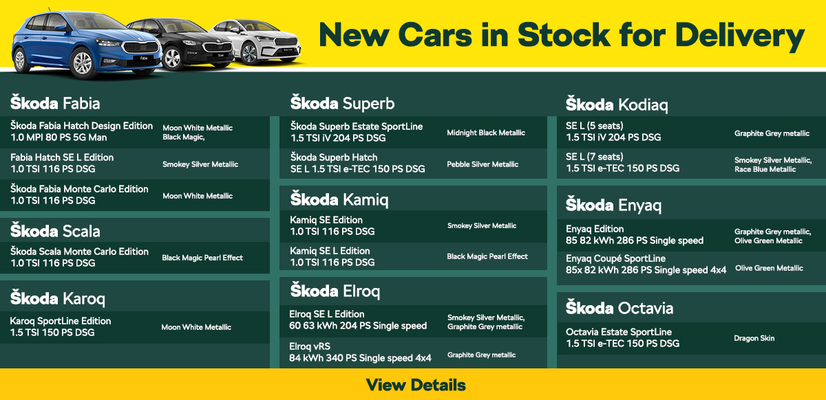 Skoda cars Delivery
