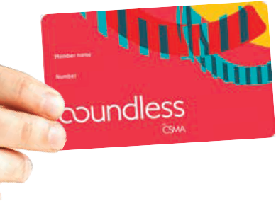 Boundless CSMA card